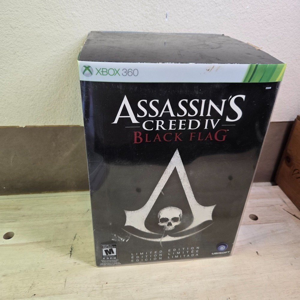 Assassin's Creed IV: Black Flag Limited Edition w/ statue flag and book no game